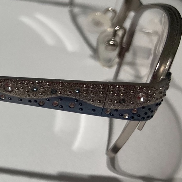 Gorgeous Cote D’Azur metal frames. Black frame with black/ blue arms - Picture 3 of 4